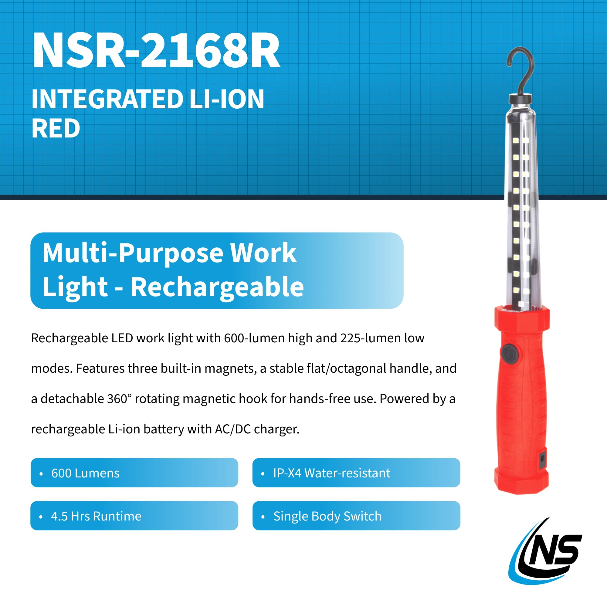 Nightstick NSR-2168R Rechargeable Xtreme Lumens Multi-Purpose LED